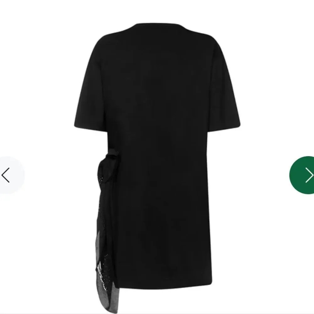 Givenchy Bandana Black Short-Sleeved Side Tie Fastening T-Shirt Dress Si… - Picture 15 of 16